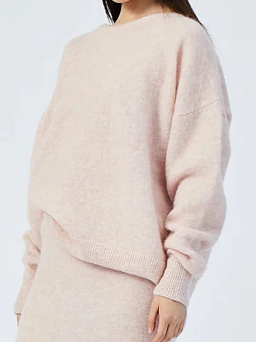 Mohair Crew Neck Knit Jumper