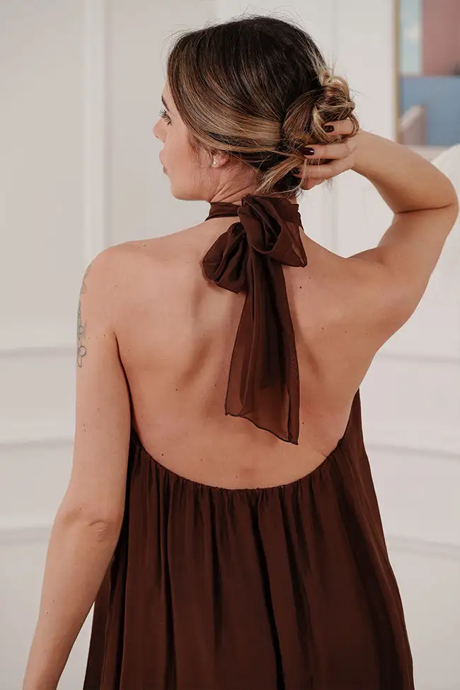 Relaxed Mini Viscose Dress