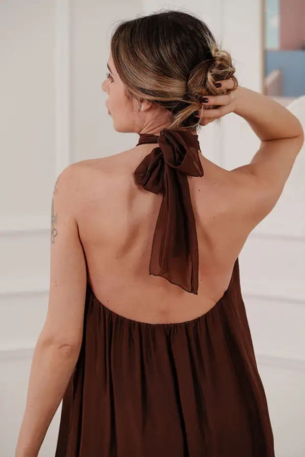 Relaxed Mini Viscose Dress