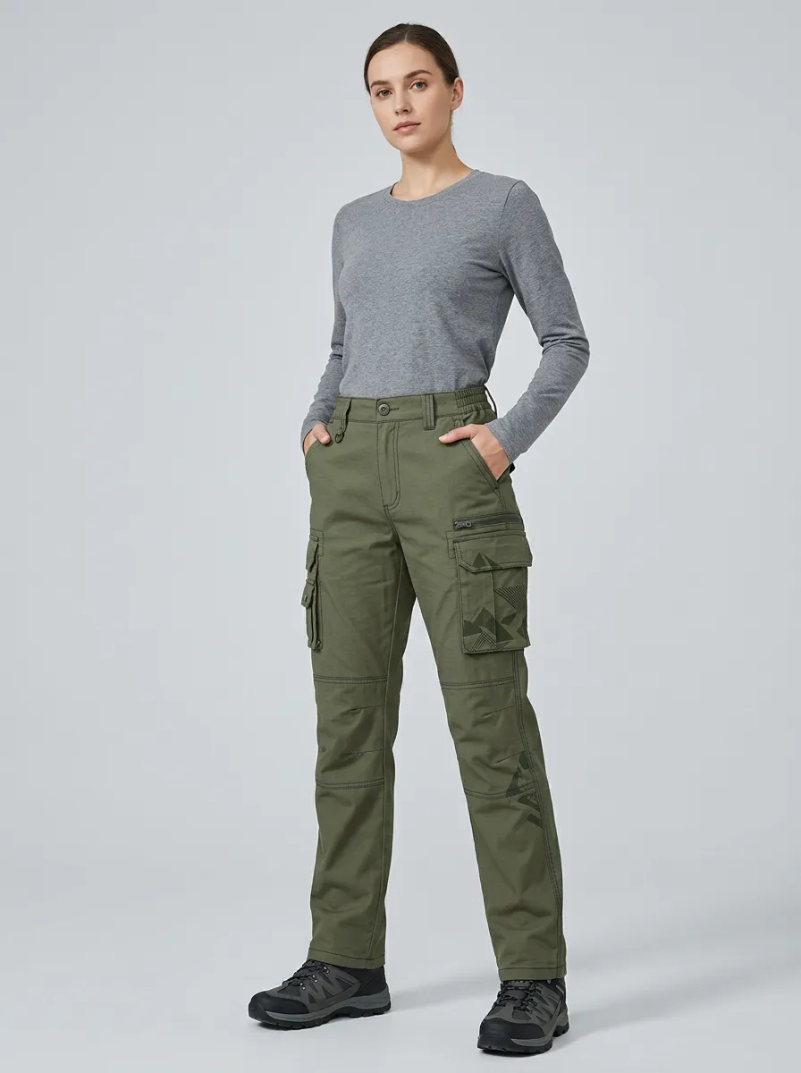 Unisex Explorer Geometric Tactical Work Pants