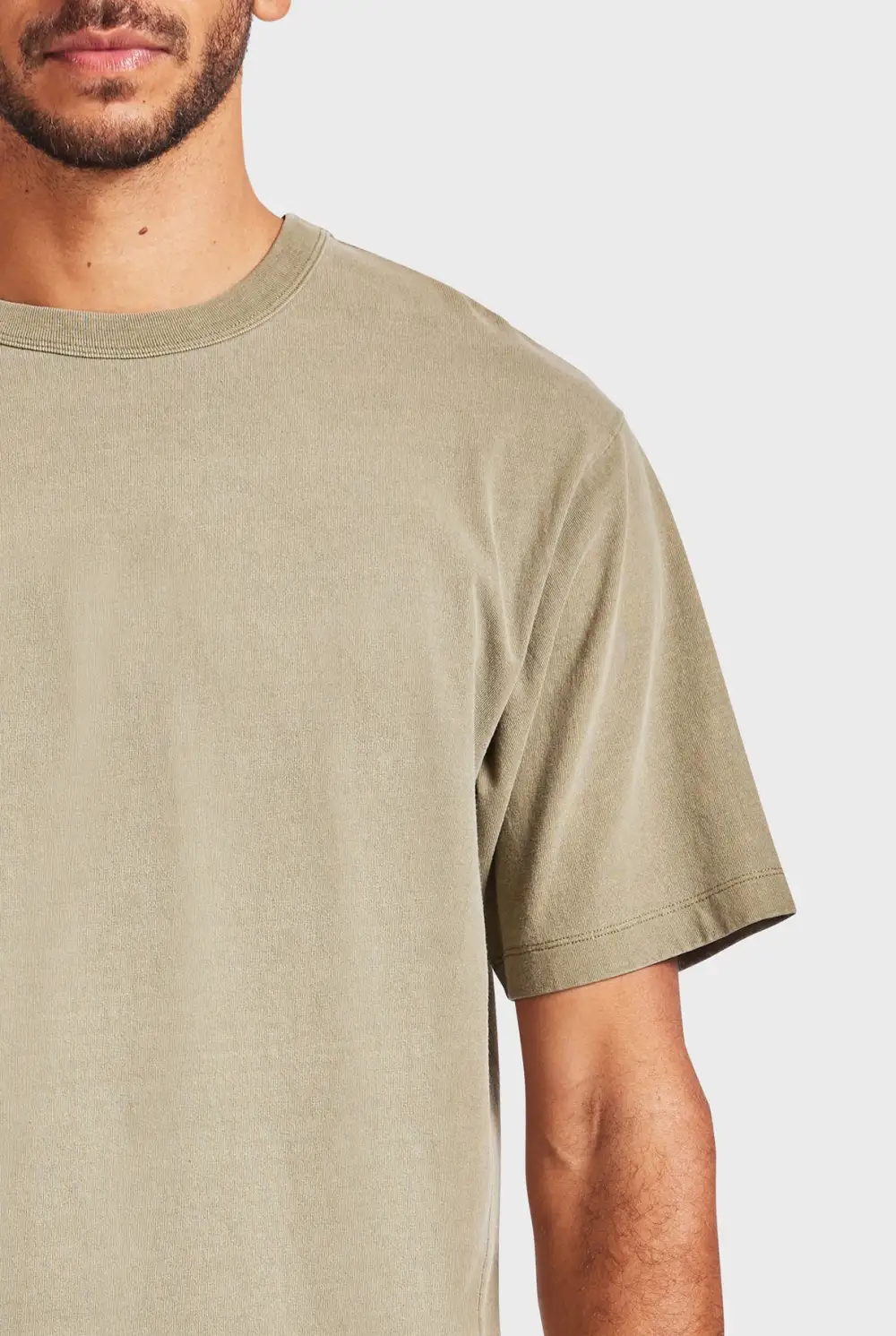 Crew Neck Solid Tee