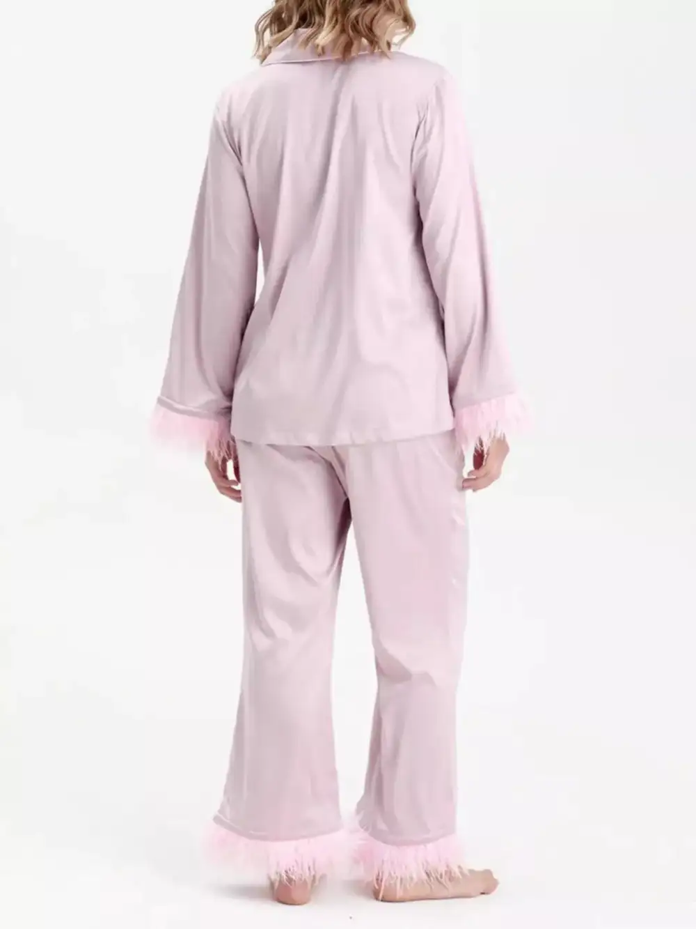 Tassel Cuffs Comfortable Everyday Pajama Set