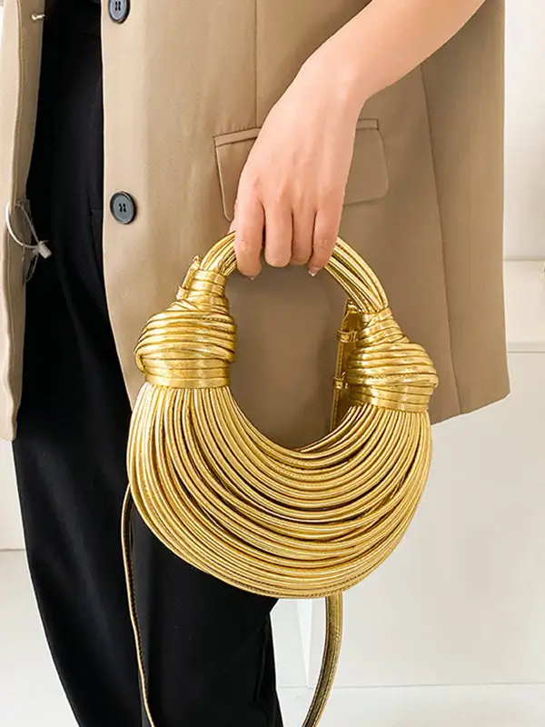 Urban Geometric Zip Crossbody Bag