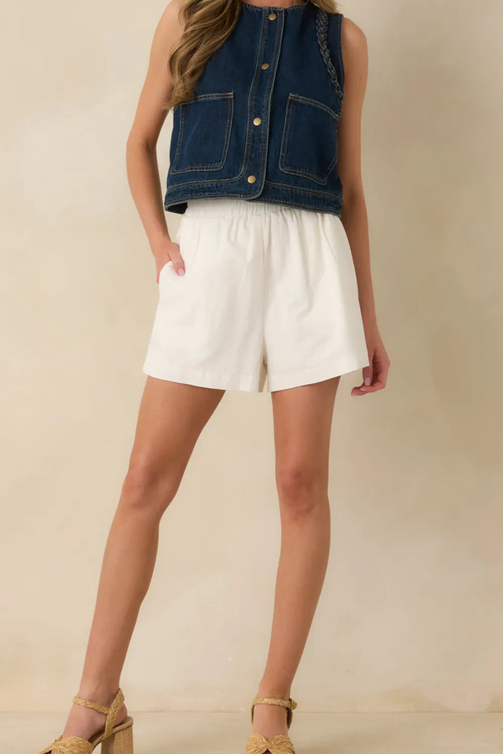 Pocket For It Cotton Linen Relaxed Fit Shorts