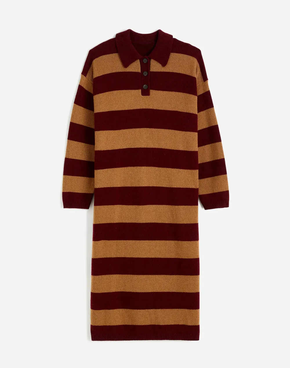 Relaxed Sweater Dress In Stripe