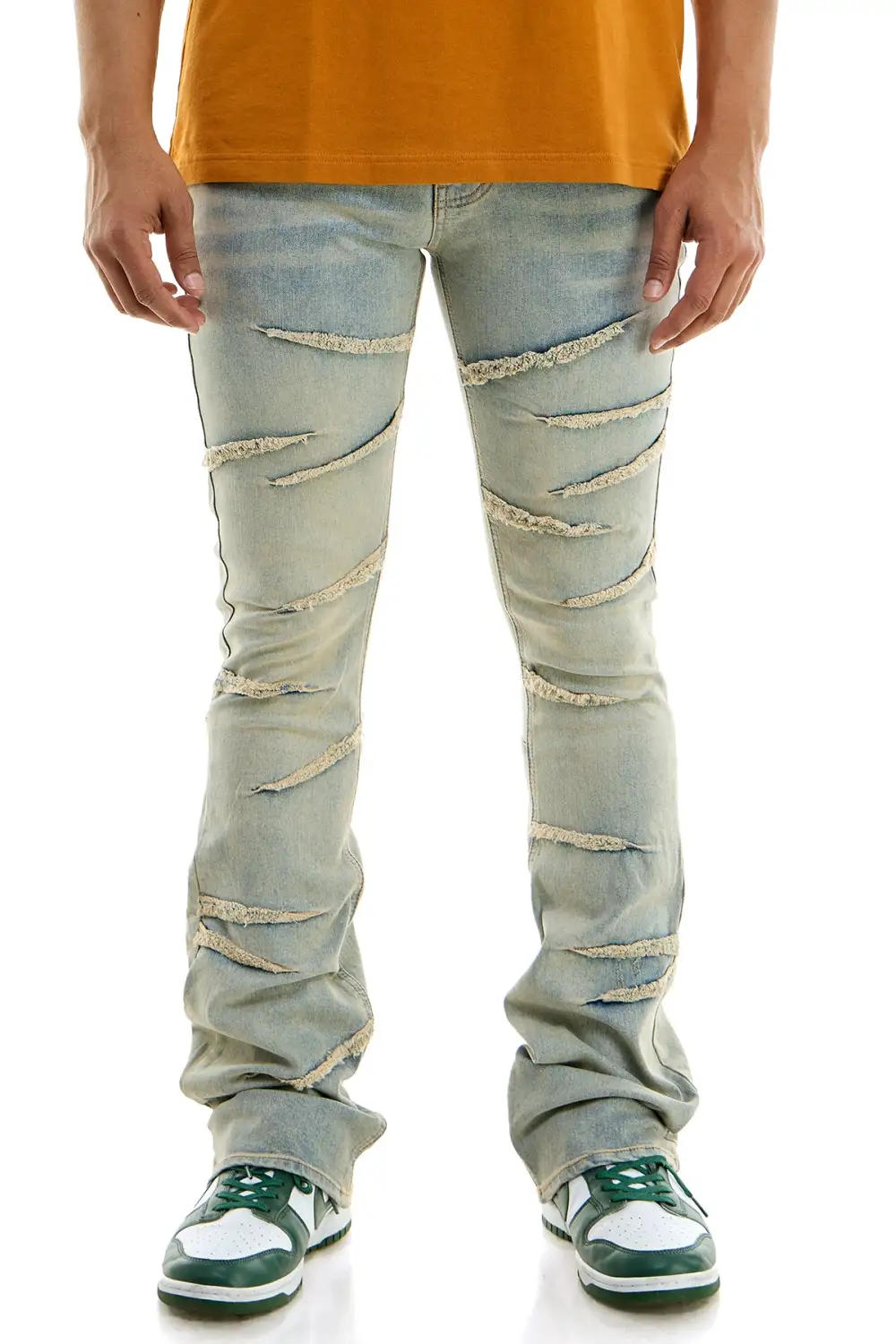 Men's Modern Flare Skinny Stacked Jeans