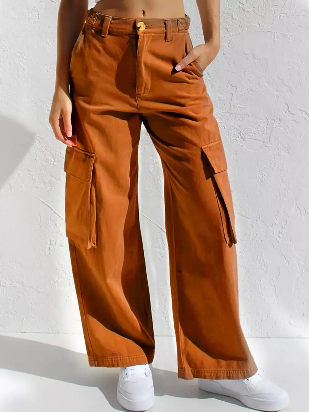 Polished High Waist Wide Leg Denim Jeans