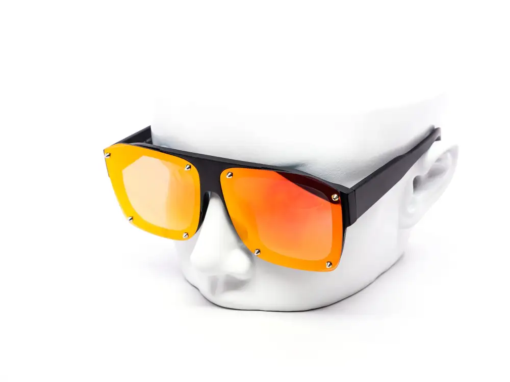 12-Pack Minimalist Rimless Square Burnt Mirror Sunglasses