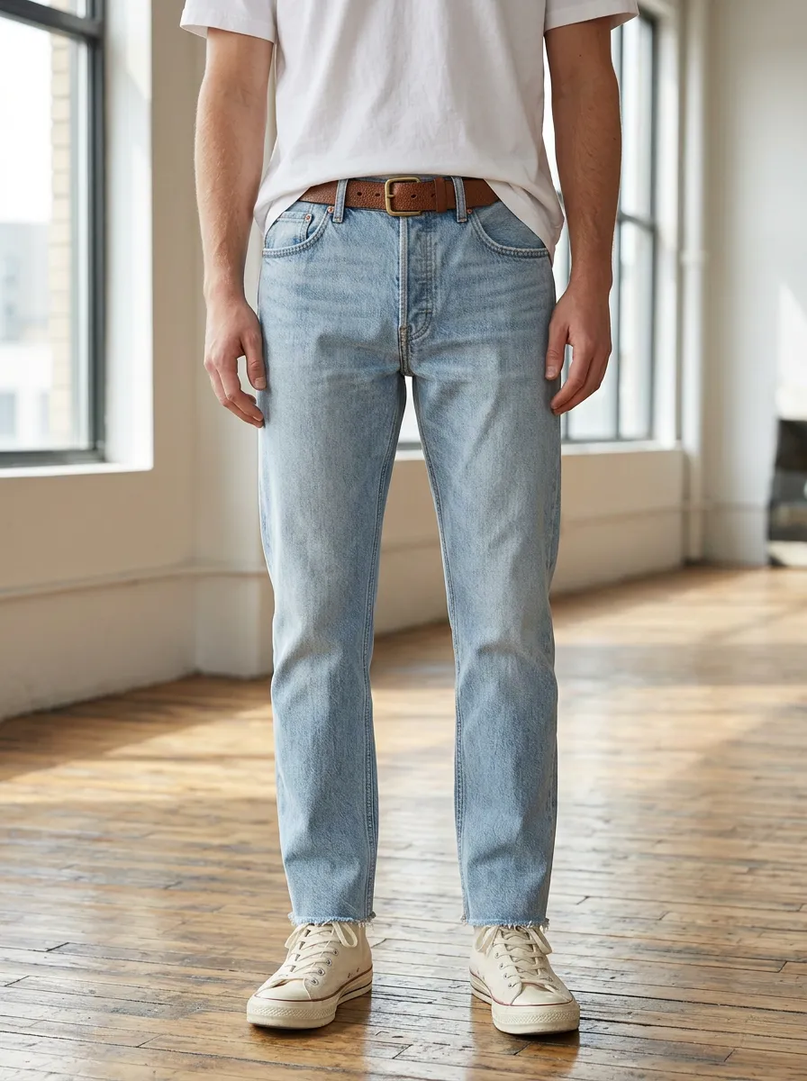 Men's Five Pocket Detail Classic Jeans