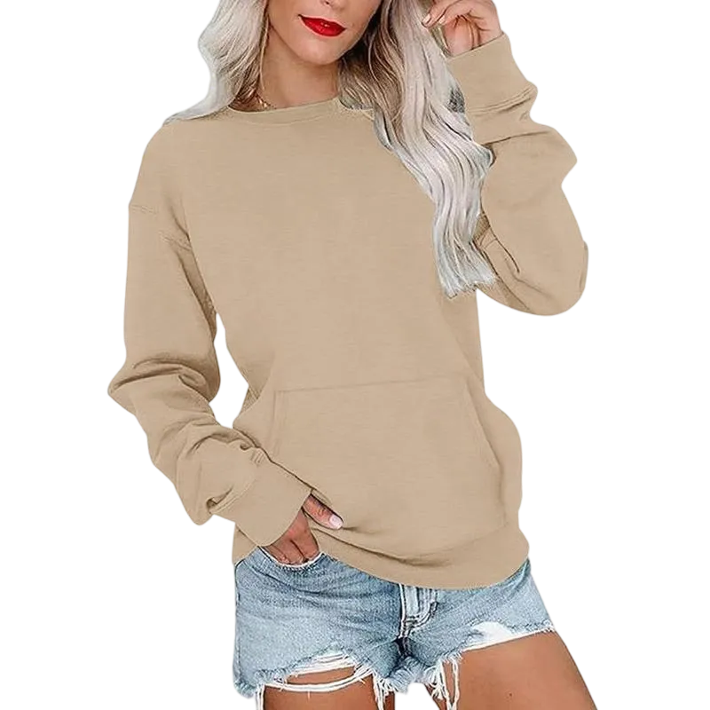 8PACK-Women's Crewneck Hoodless Sweatshir