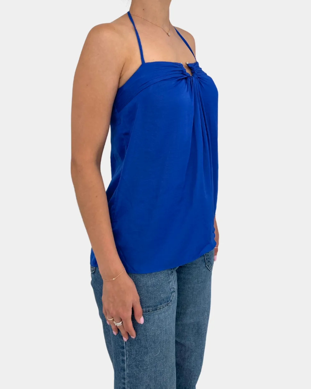 Ring Front Halter Top