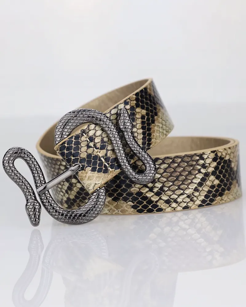 Snake Buckle Women's Belt