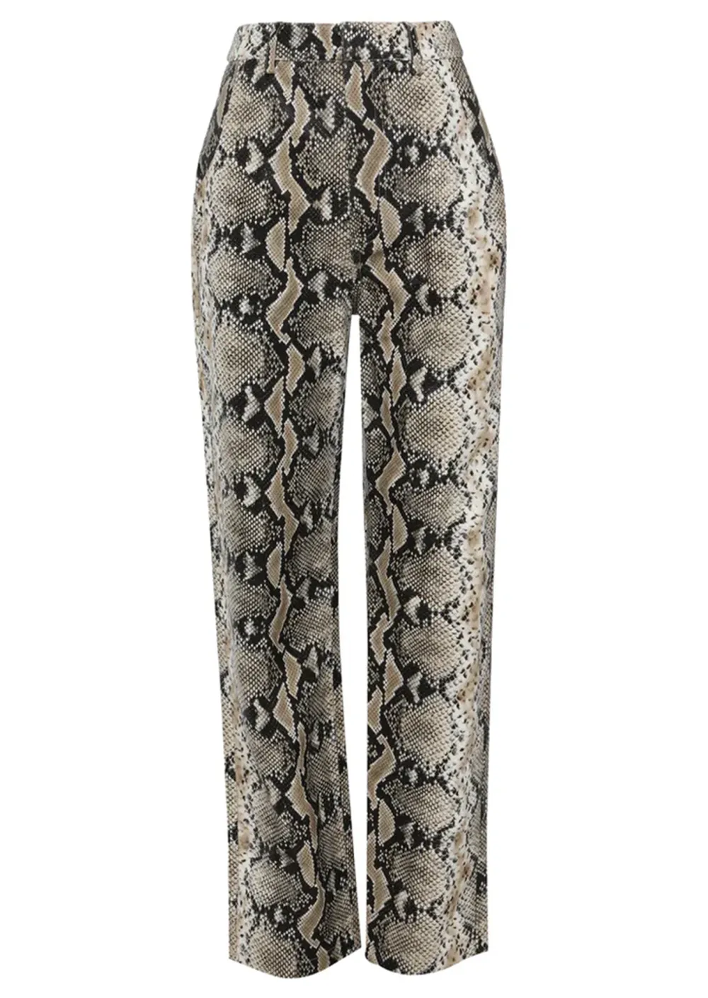 SNAKESKIN PRINTED PANTS