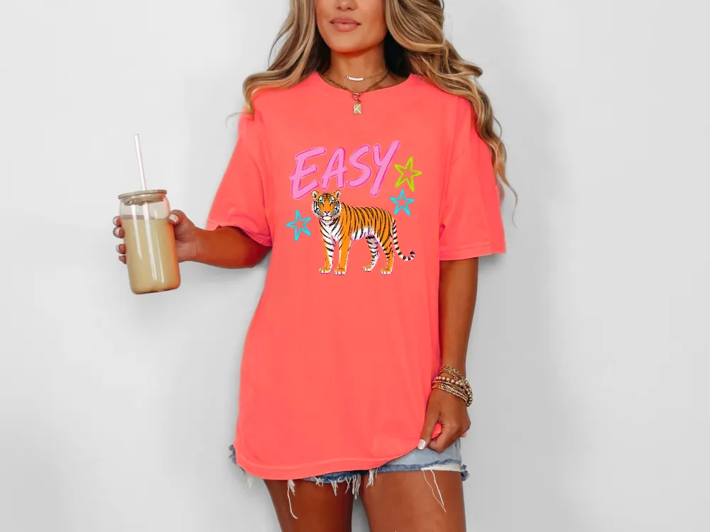 Tiger Motto Graphic Garment Dyed Tee