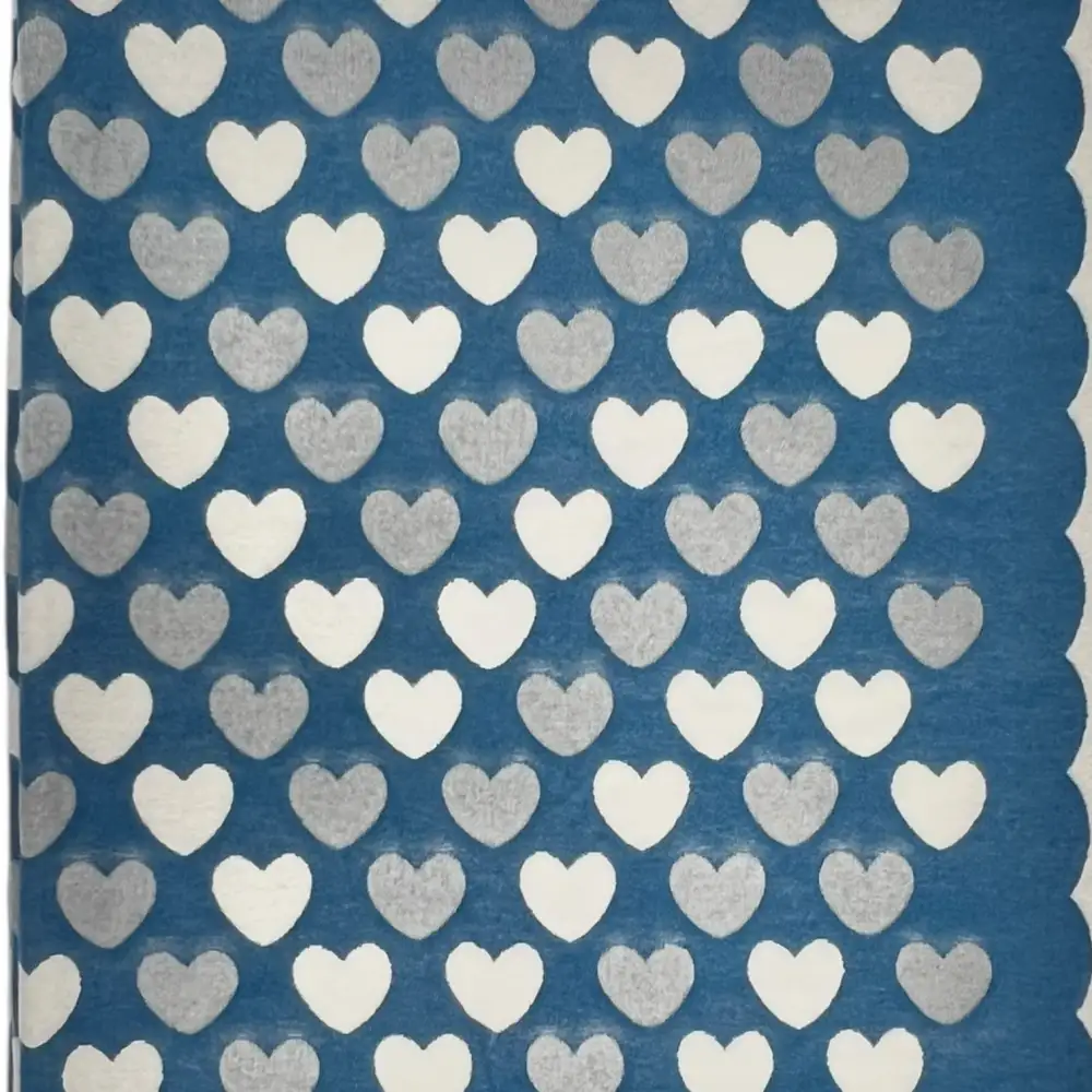 Heart Pattern Print Scarf