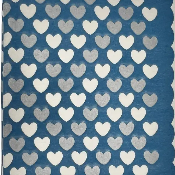 Heart Pattern Print Scarf