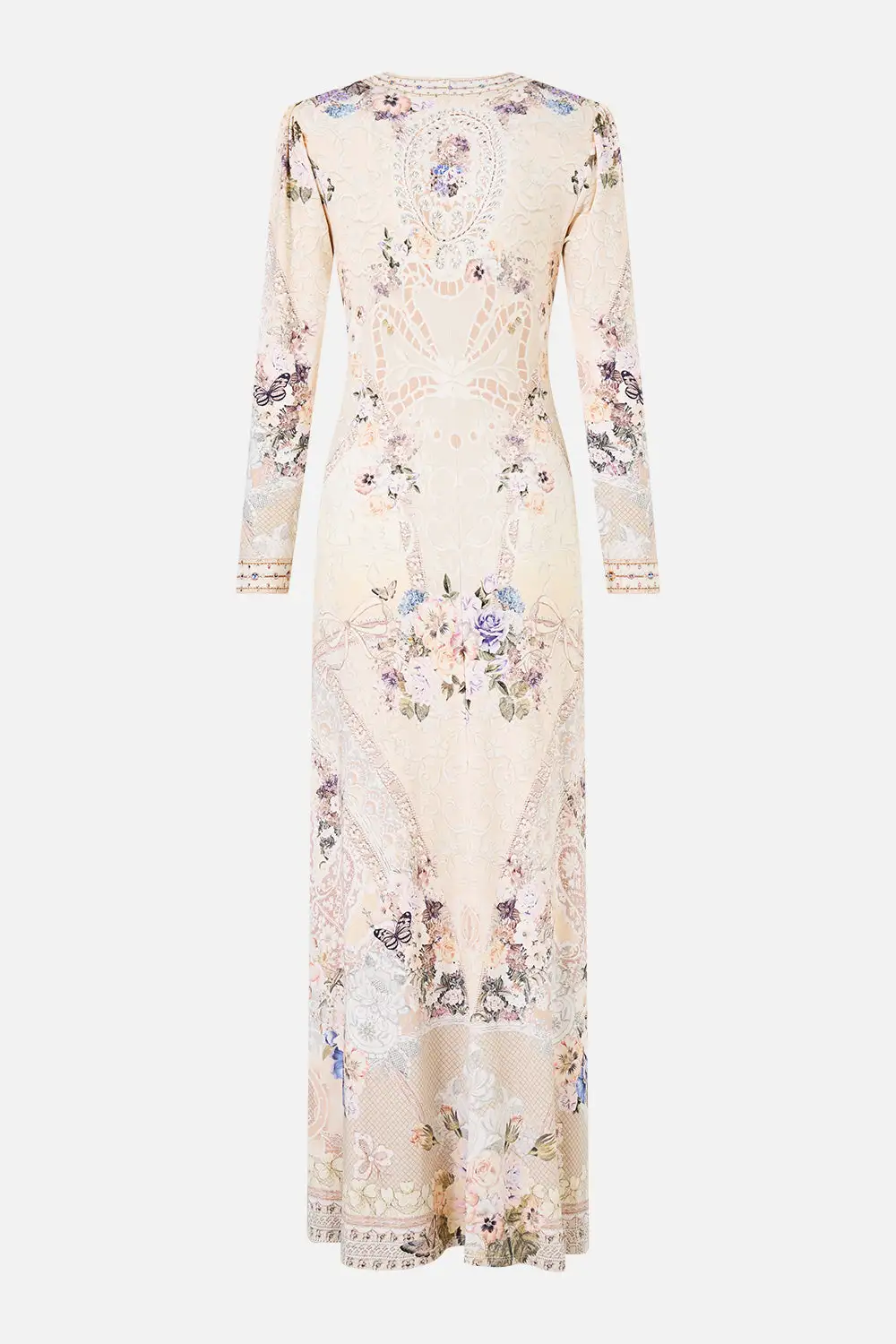 Gathered Jersey Long Dress