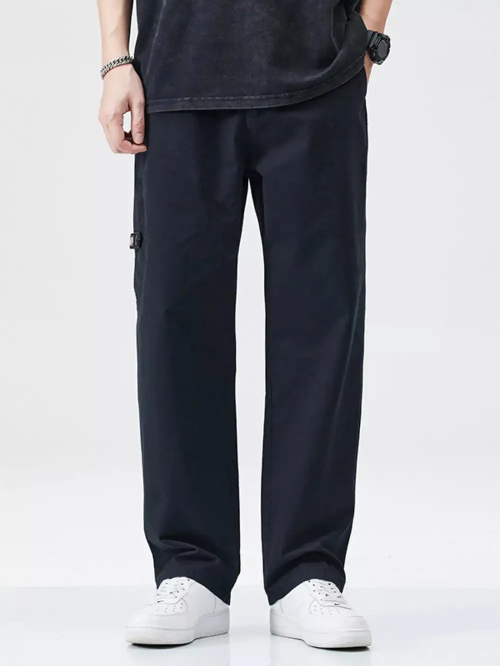 Men's Full Size Casual Loose Fit Carpenter Pants