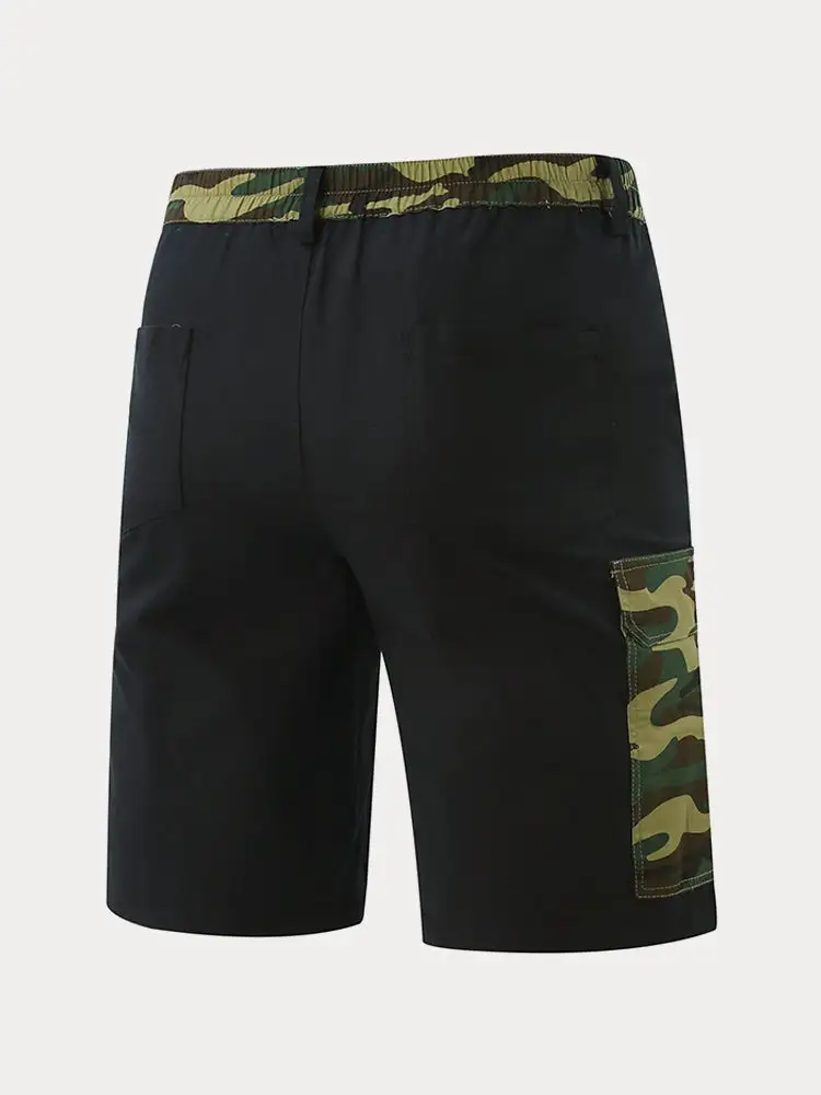 Men's Fashion Splicing Cargo Shorts