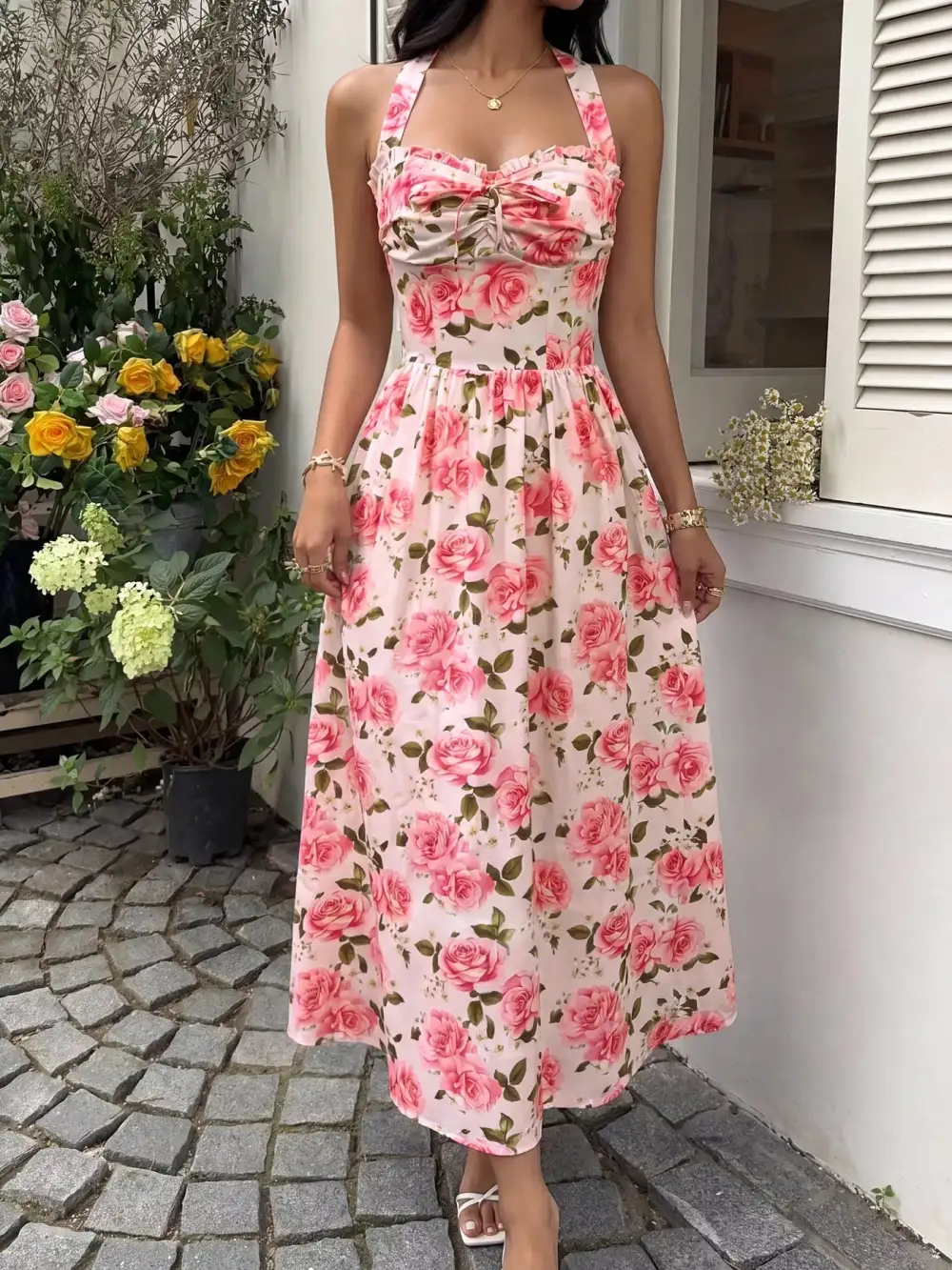 Floral Printed Midi Dress