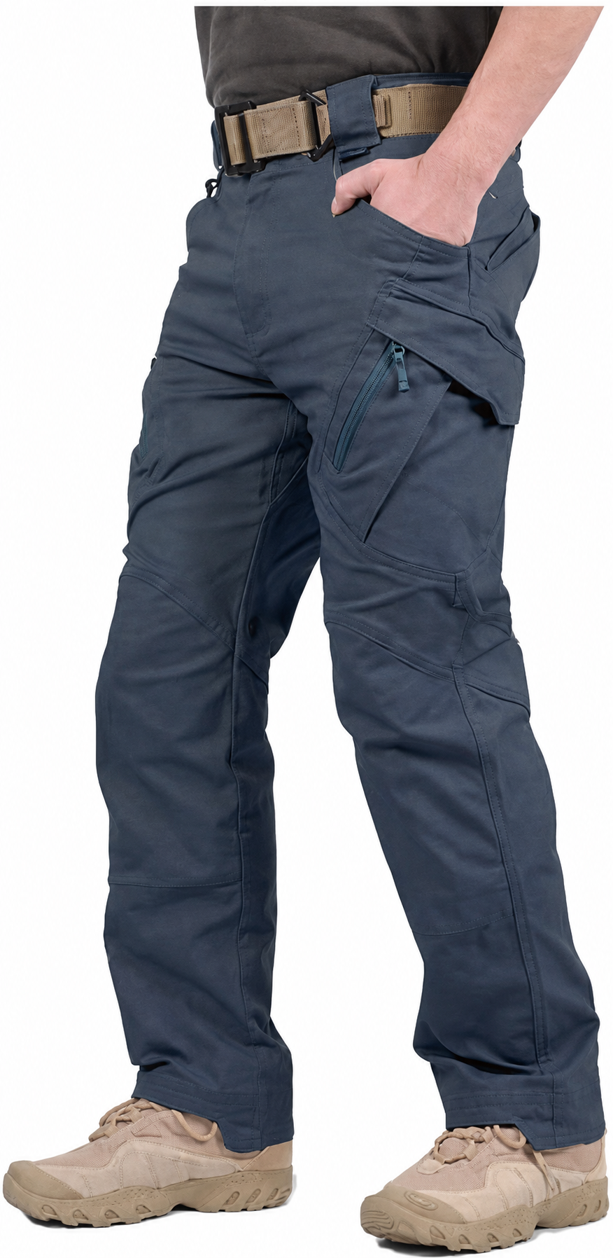 Men’s Hiking Tactical Pants Lightweight Cotton Outdoor Military Combat Cargo Trousers
