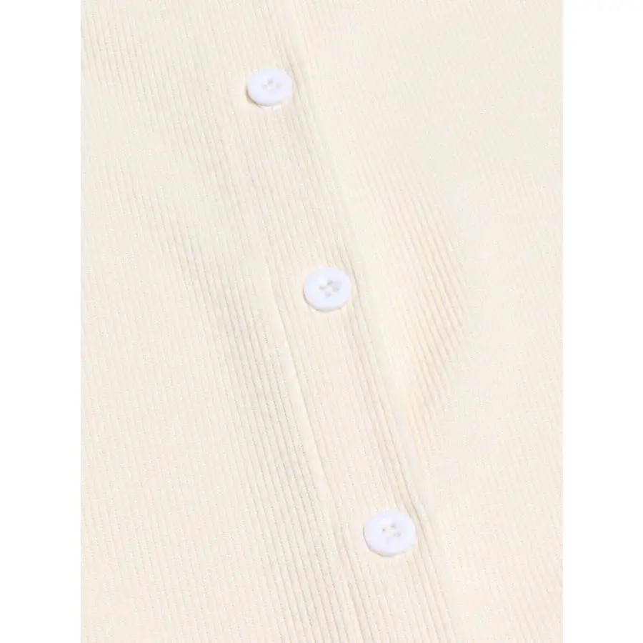 Collared Neck Long Sleeve Top and Drawstring Pants Set