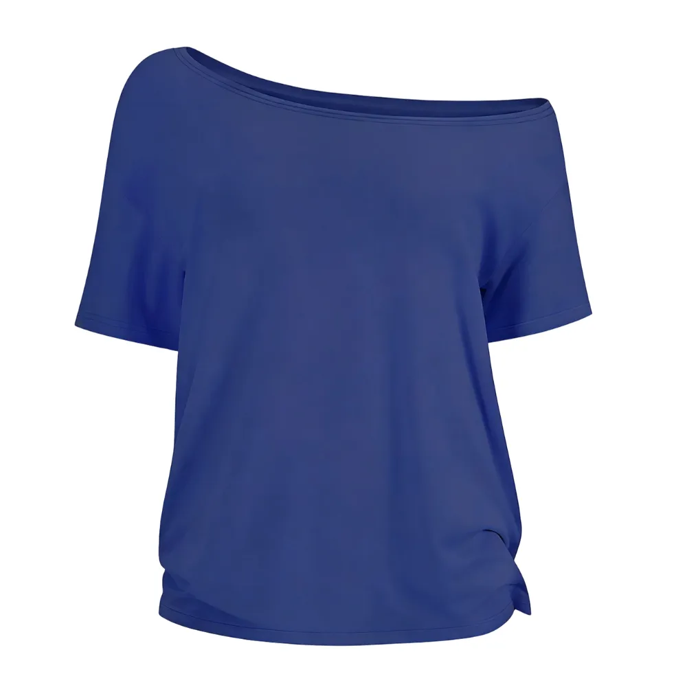 Women's Solid-Color Versatile Short-Sleeve Top
