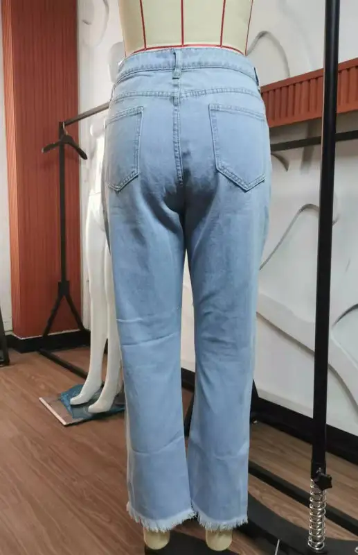 Distressed Ripped Denim Jeans
