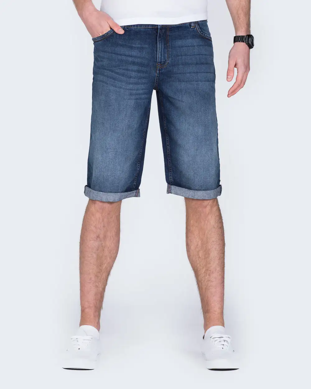 Clean Relaxed Denim Shorts