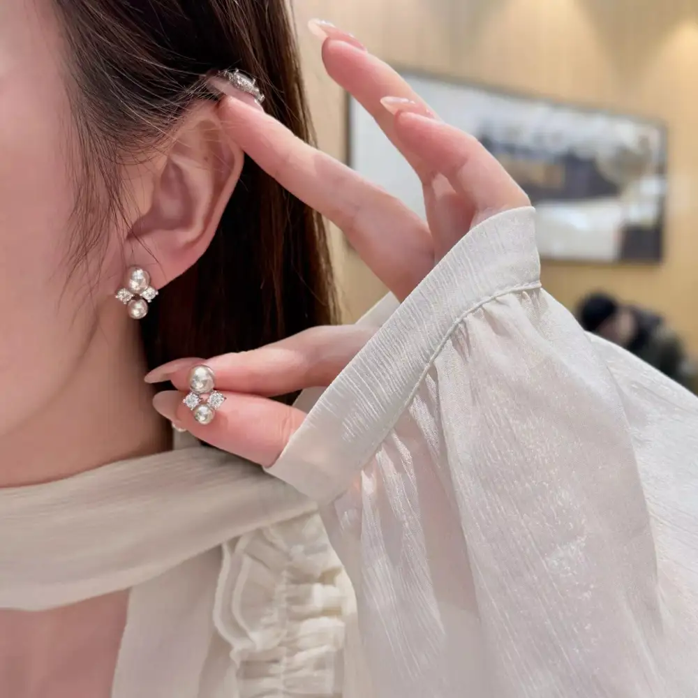 Classic Pearl Stud Earrings