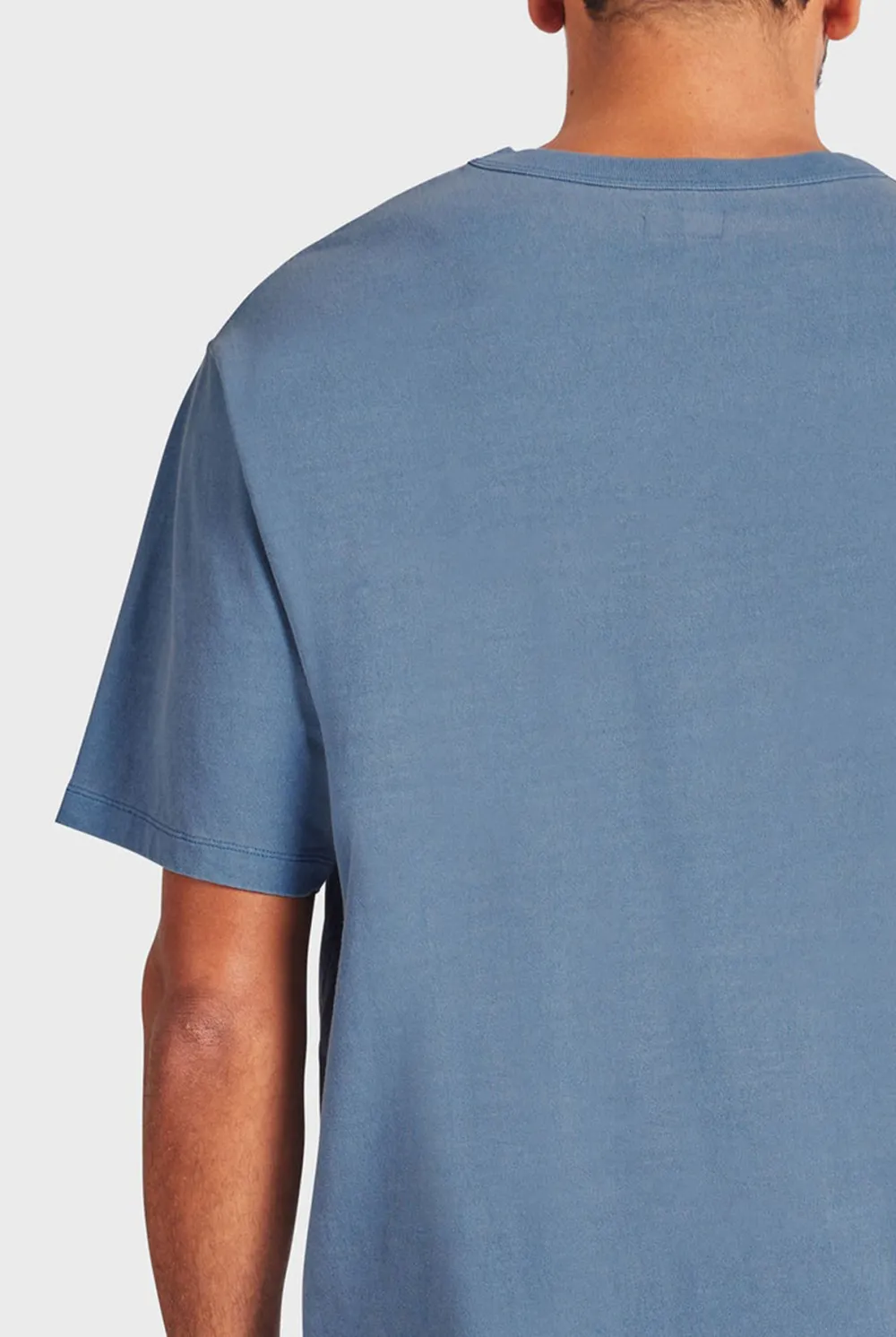 Mid Indigo Short Sleeve Crew Neck Tee