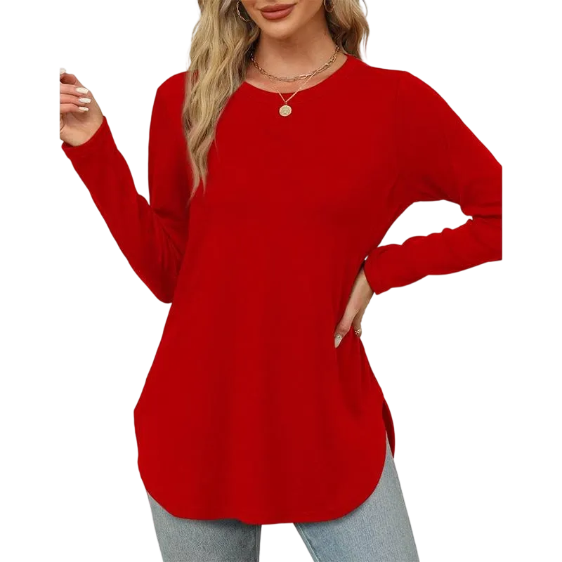 Women's Long Sleeve Round Neck Shirts