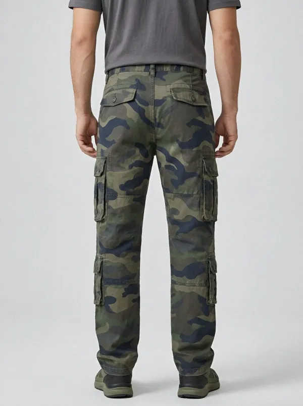 Camouflage Tactical Military-Inspired Camouflage Cargo Pants