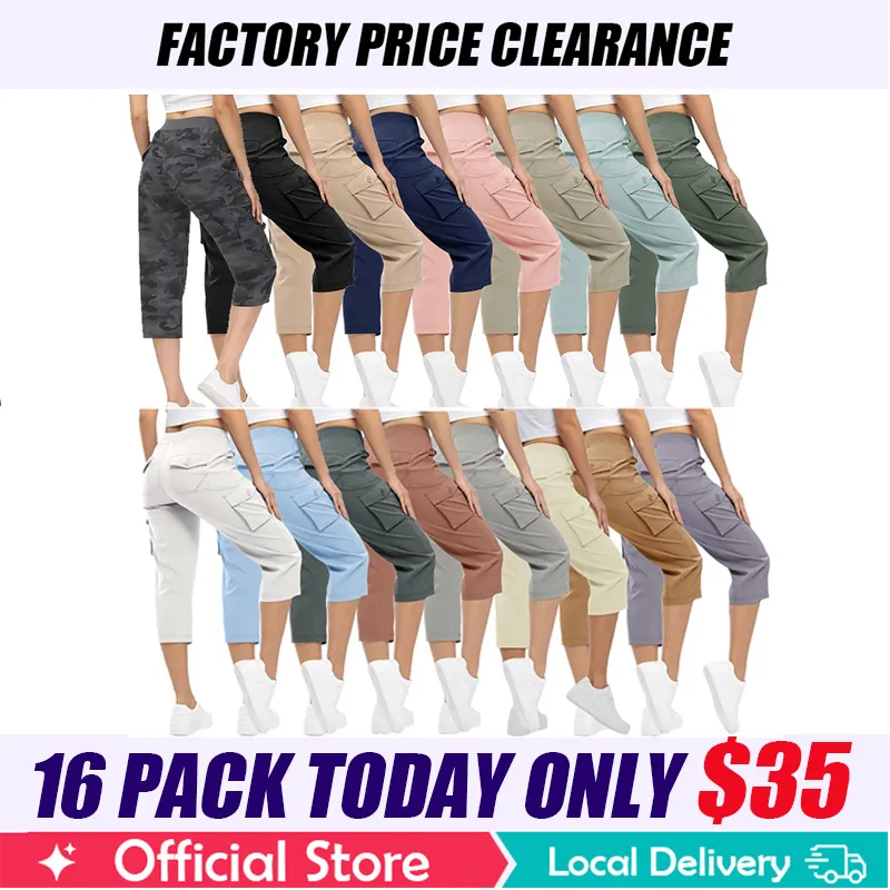 Women's Lightweight Hiking Capris: Quick-Dry, 6 Pockets, Loose Fit