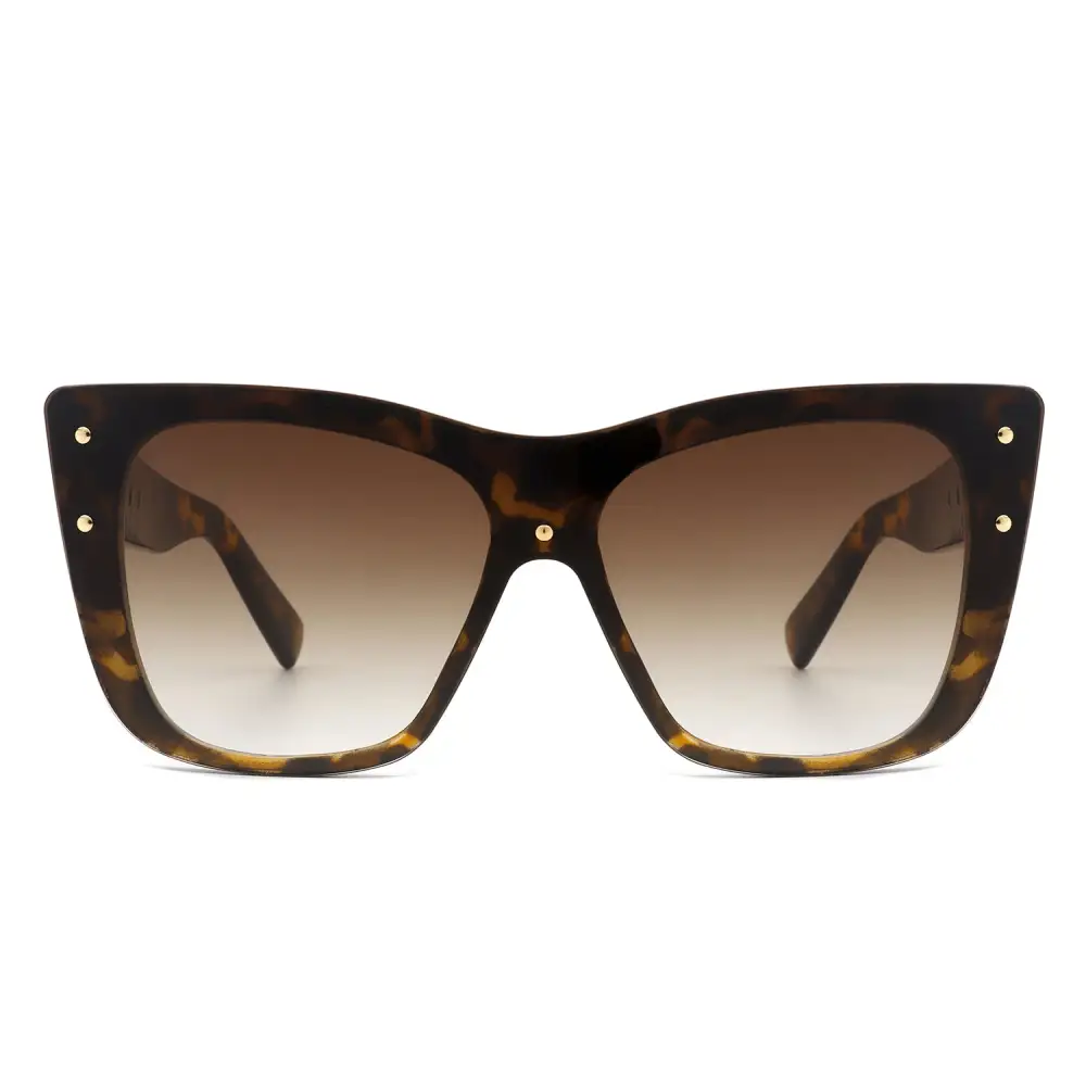 Narrow Cat Eye Square Frame Sunglasses