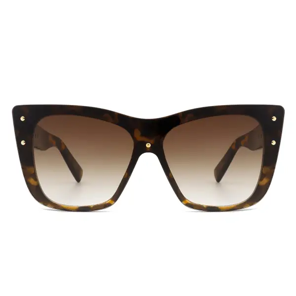 Narrow Cat Eye Square Frame Sunglasses