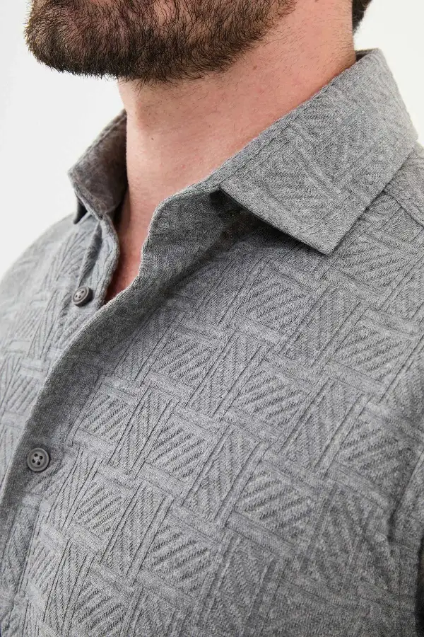 Everyday Hidden Button Slim Cotton Shirt