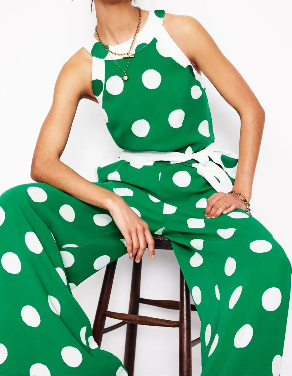 Colourblock Halter Dresse