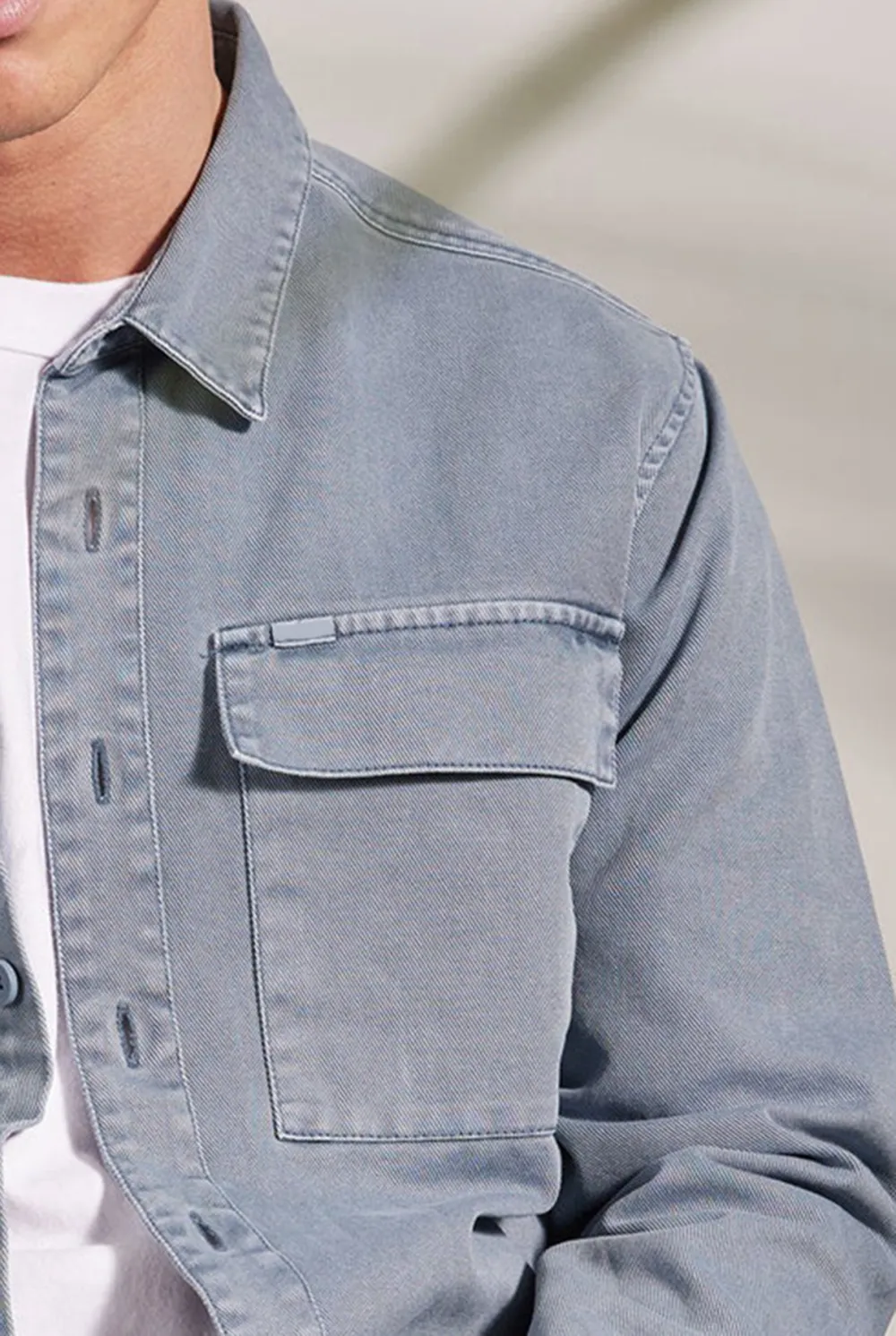 Essential Overshirt- Dutch blue