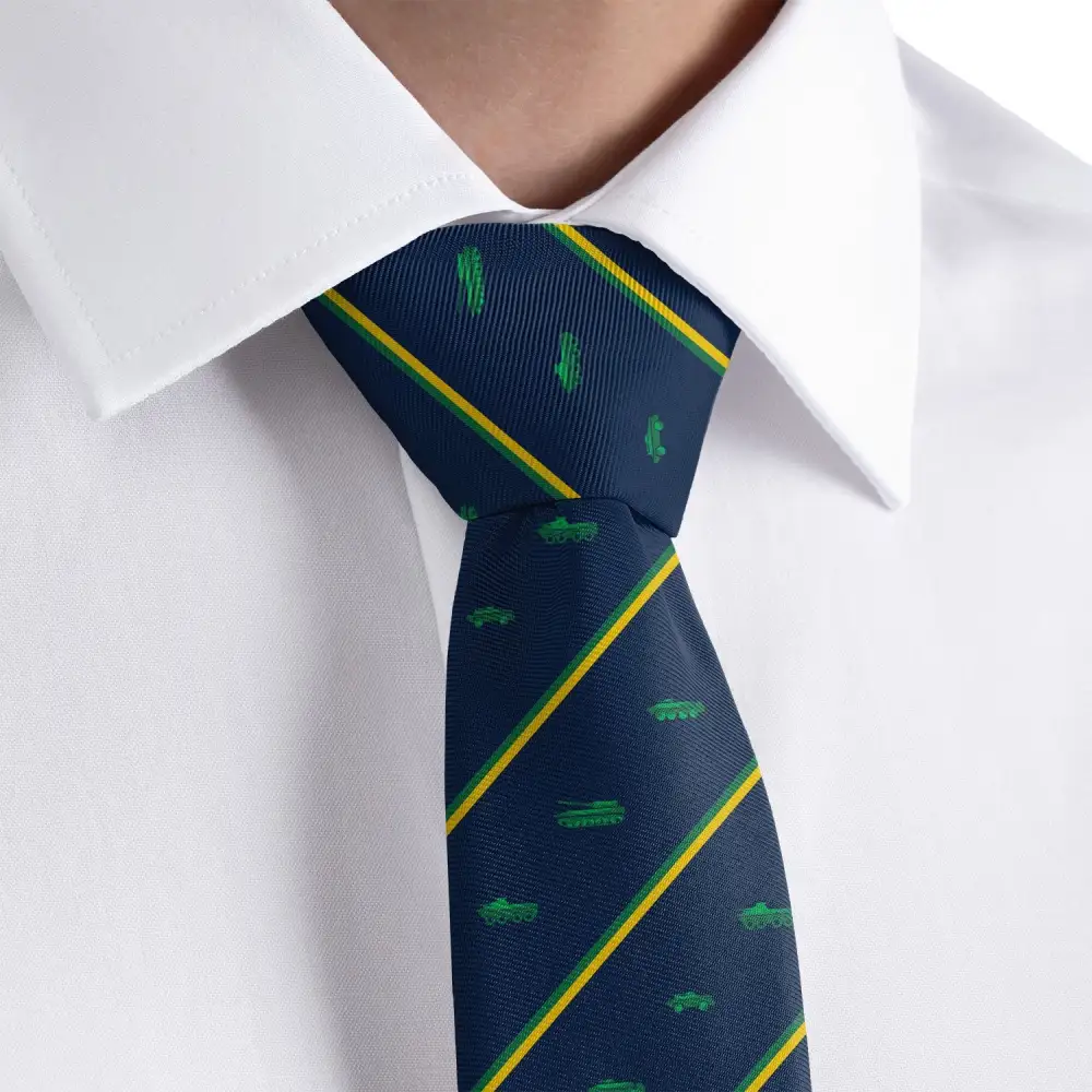 Military Vehicle Pattern Necktie