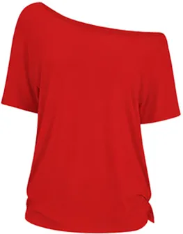 omen's Solid Color Tee Top