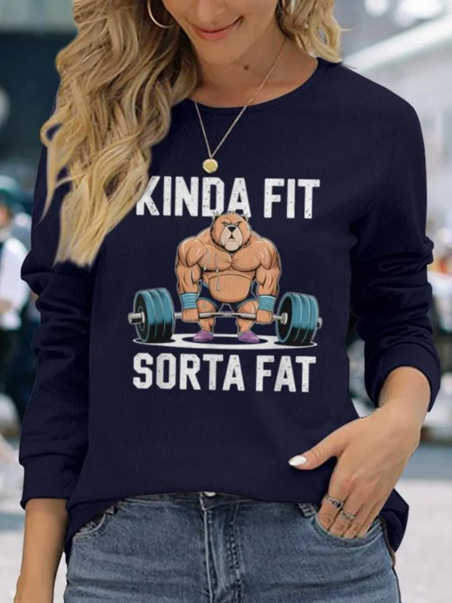 Gym Bear Printed T-Shirt