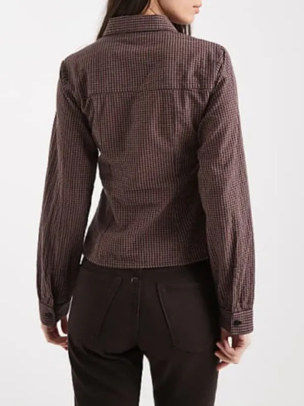 Fitted Gingham Shirt