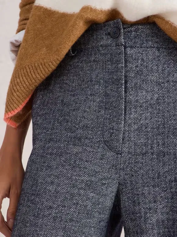 Slight Stretch Wide Leg Trouser