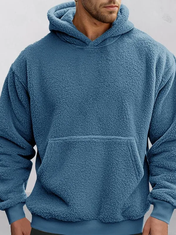 Soft Reversible Plush Hoodie