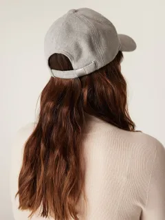 Simple Style Grey Baseball Cap