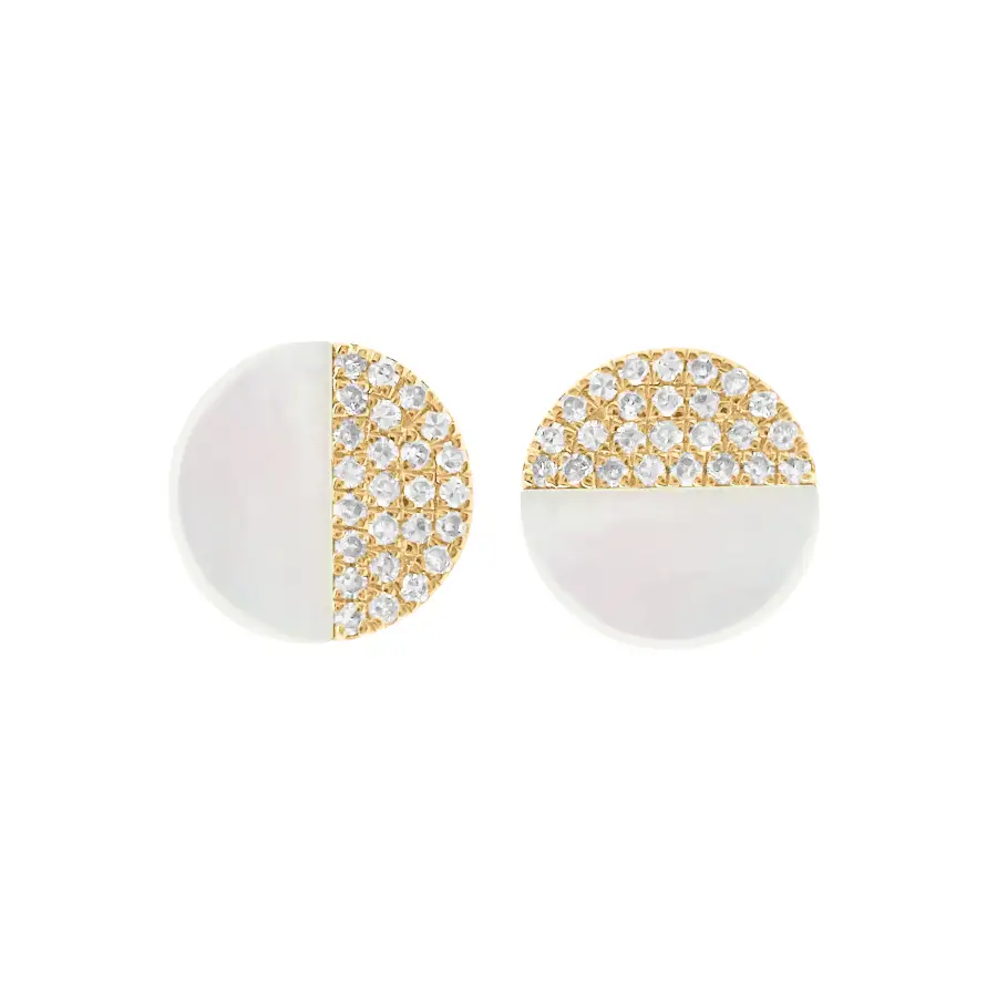 Statement Pear Pearl Detail Stud Earrings
