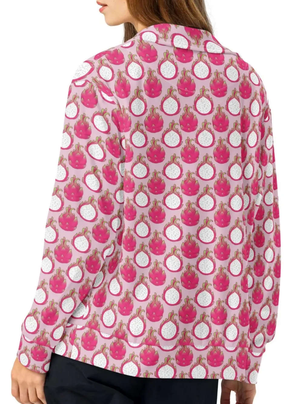 Pitaya Print Zip-Up Jacket
