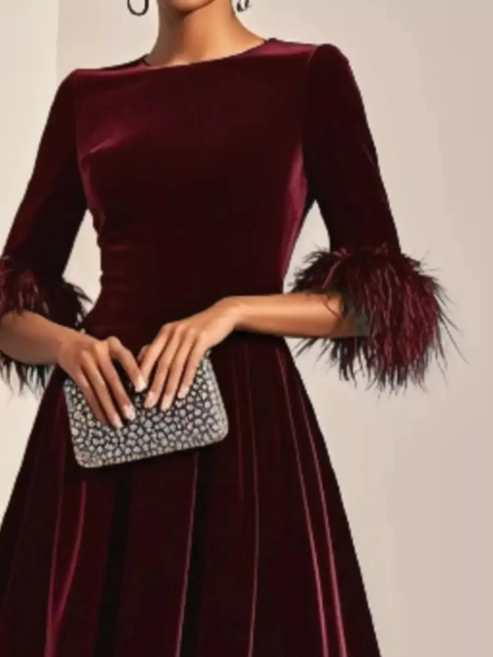 Velvet Midi Dress