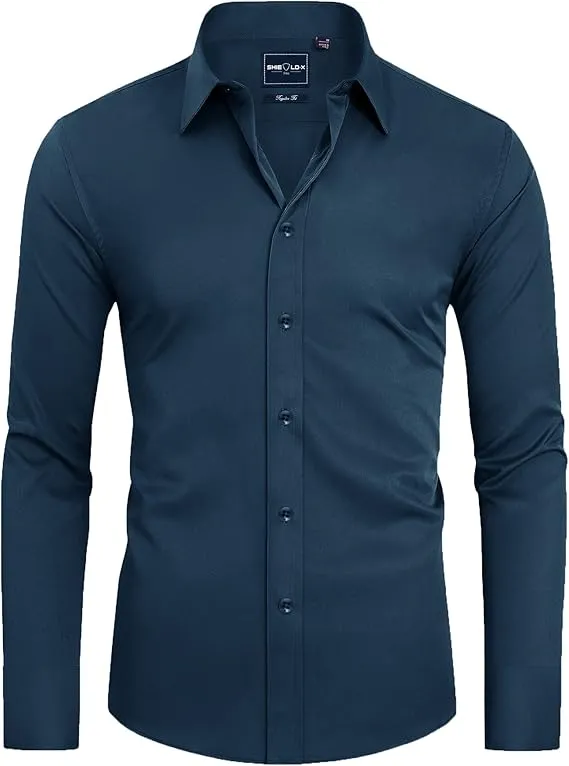 Men's Formal Long-sleeved Button-down Shirt